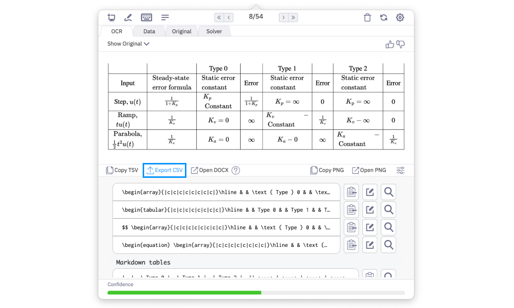 在 Snipping Tool 中导出 CSV