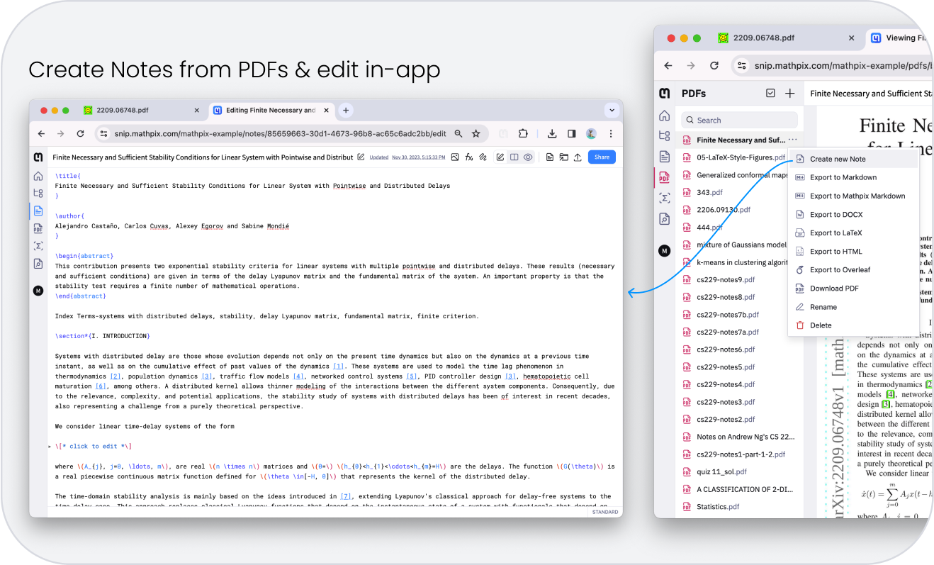 Create Notes from PDFs