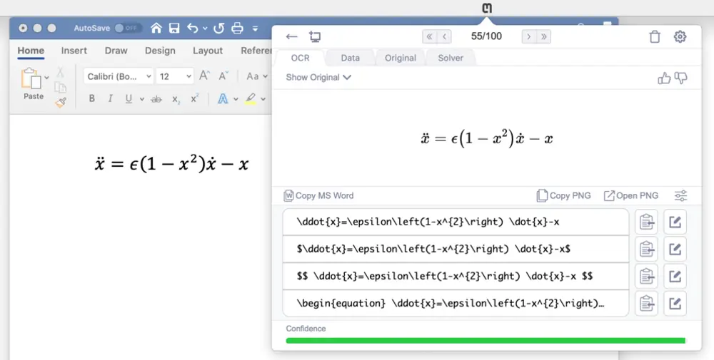 在 MS Word 中正常工作的点示例