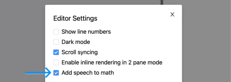 Speech to math