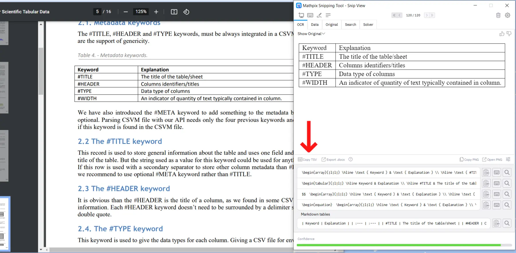 Table extracted from PDF and converted to LaTeX, TSV, and other formats